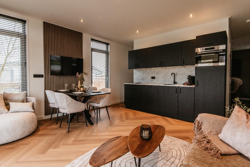 Luxe keuken in een Vosselman chalet