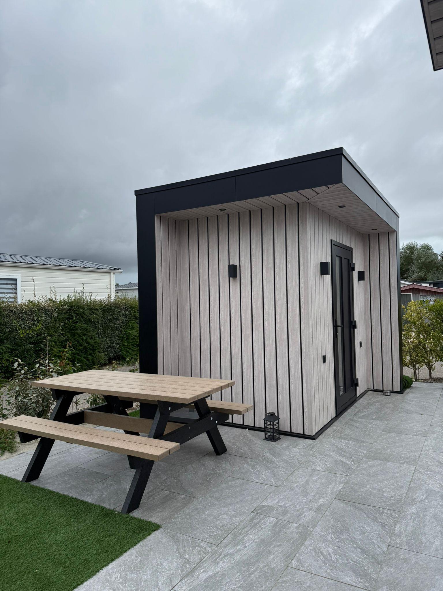 Moderne keuken in een chalet