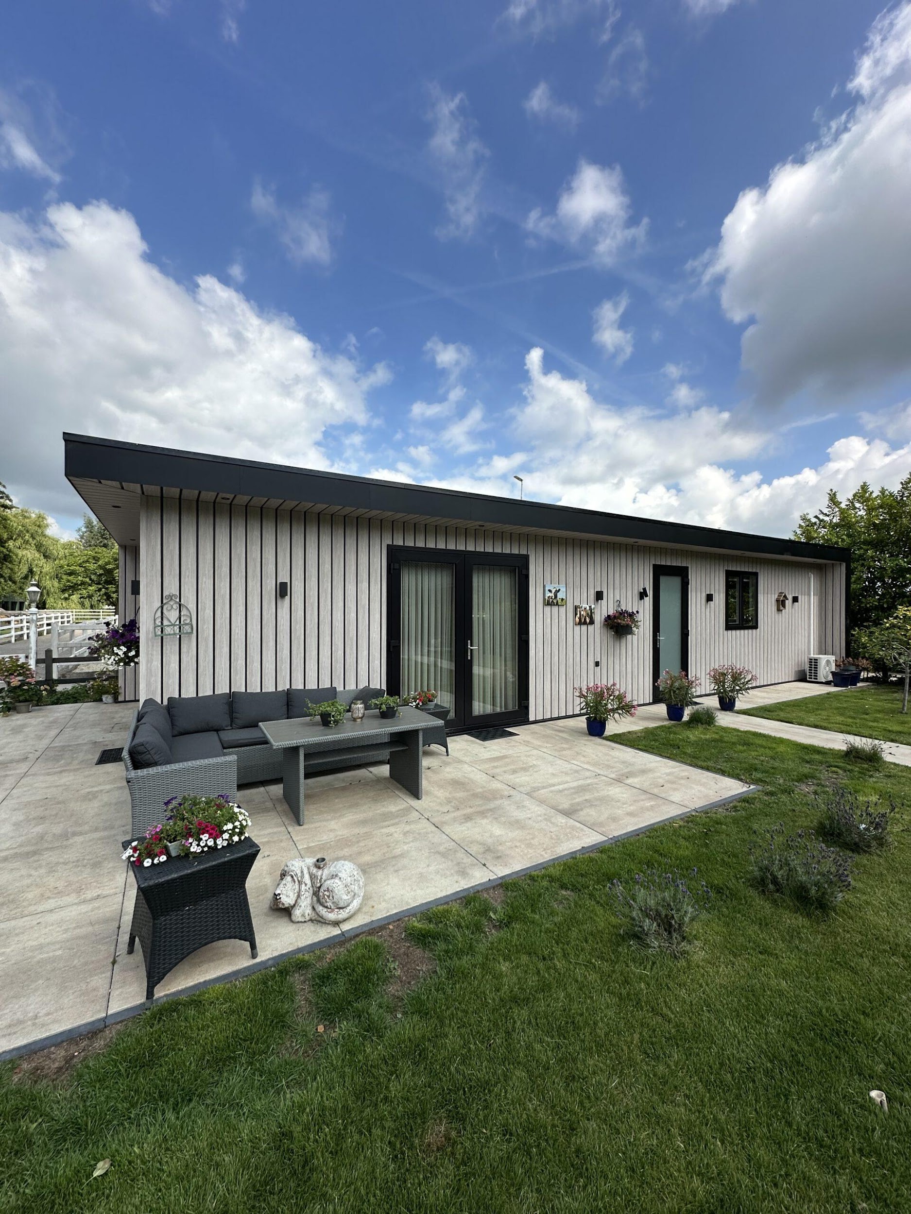 Close-up van een Vosselman chalet